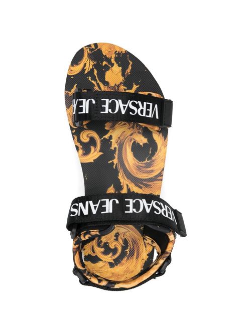 Sandalo donna con logo Versace jeans Couture | 80VA3SX4ZSS82G89